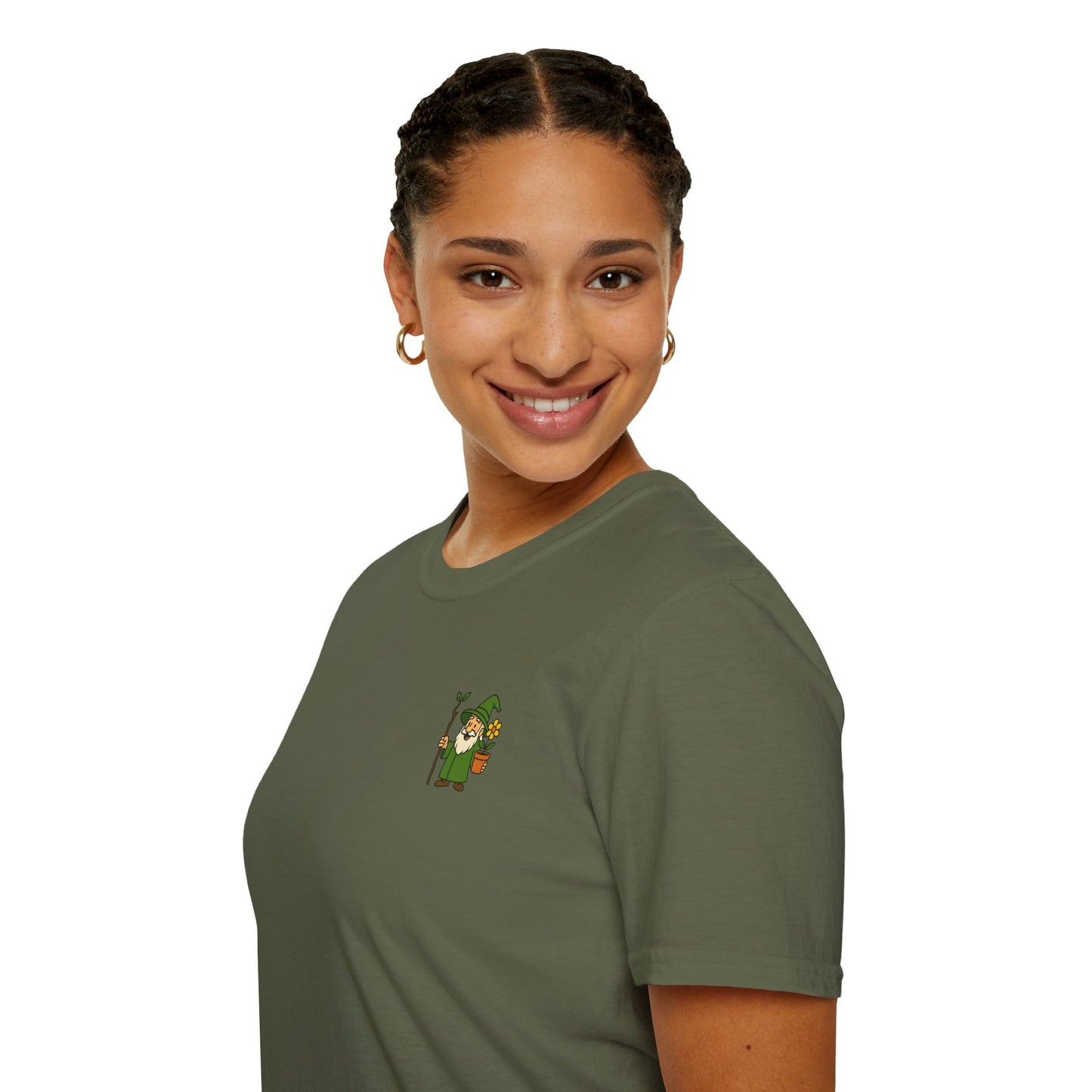 Big Pot Energy T-Shirt | Funny Plant Pot Character | 2 Sided Men's T-Shirt Plant Lover