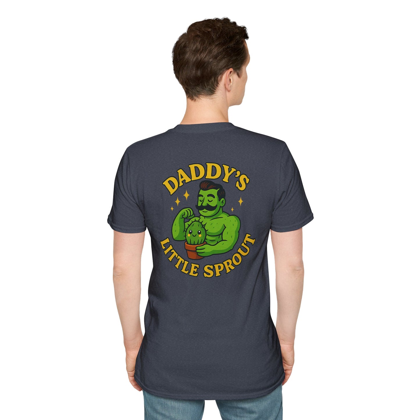 Daddy's Little Sprout T-Shirt | Plant Dad Graphic Tee | 2 Sided Men's T-Shirt Plant Lover