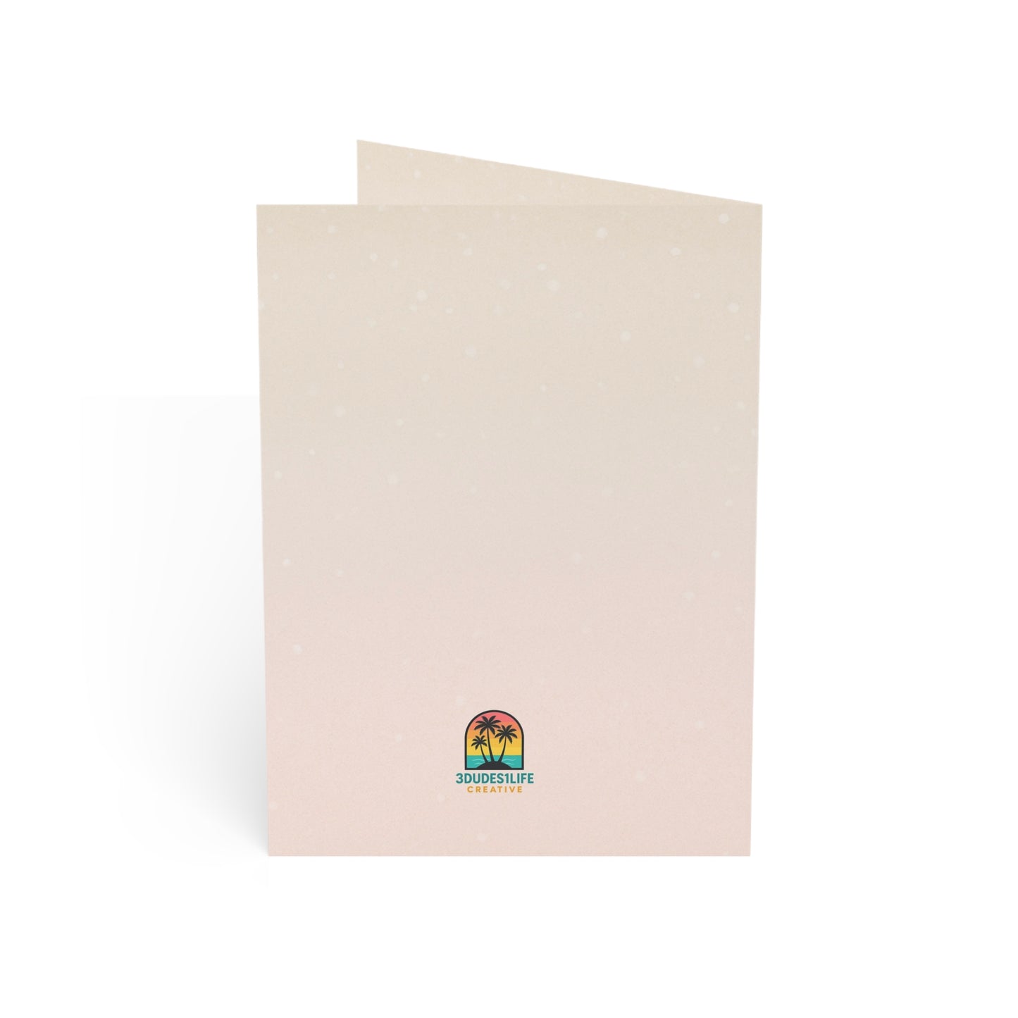 Three's A Holiday Vibe flamingo Christmas Greeting Card | Throuple Holiday Cards