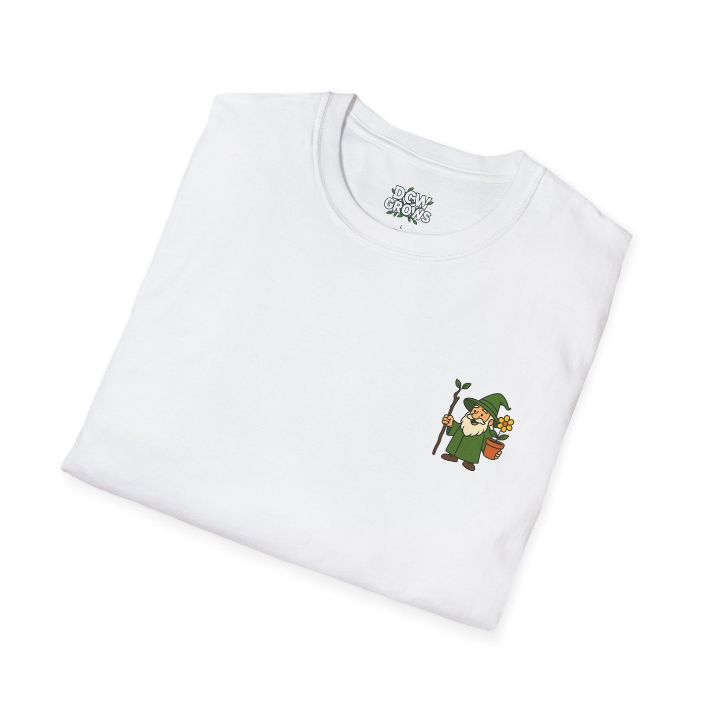Gnome with Mushroom and Lantern T-Shirt | Cute Garden Gnome Tee | Men's T-Shirt Plant Lover Garden Wizard