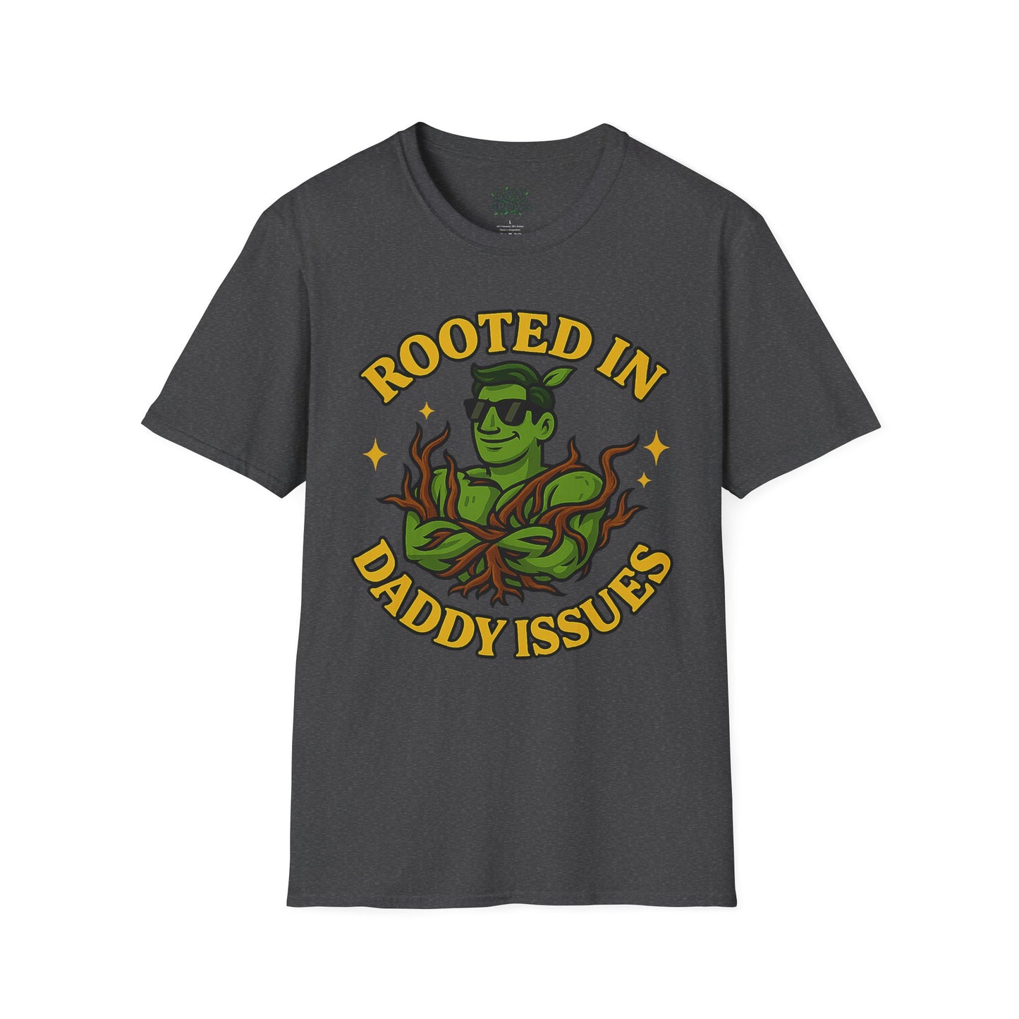 Softstyle Graphic T-Shirt | Rooted In Daddy Issues T-Shirt | Men's T-Shirt Plant Lover