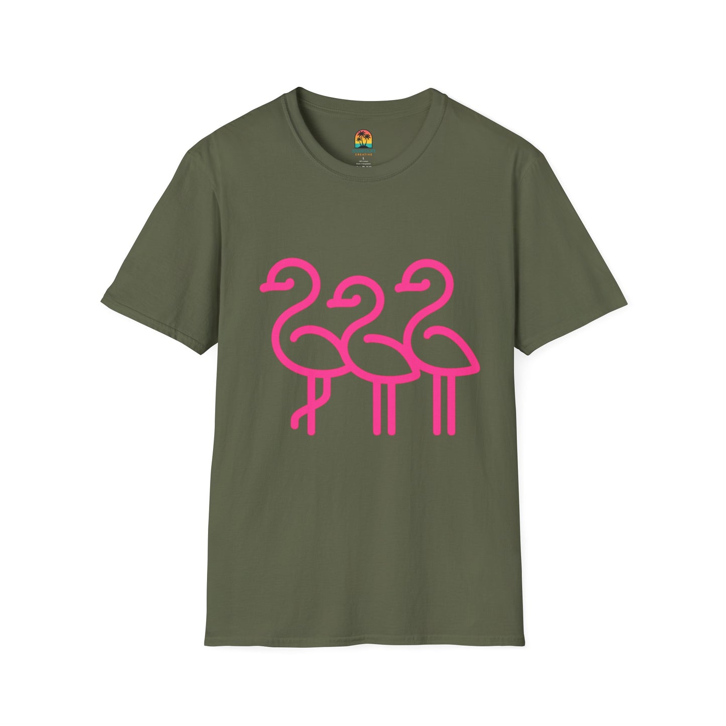Trendy Trio Flamingo Tee | Fun Summer Shirt, Beachwear, Gift for Bird Lovers, Tropical Vibes, Casual Everyday Style