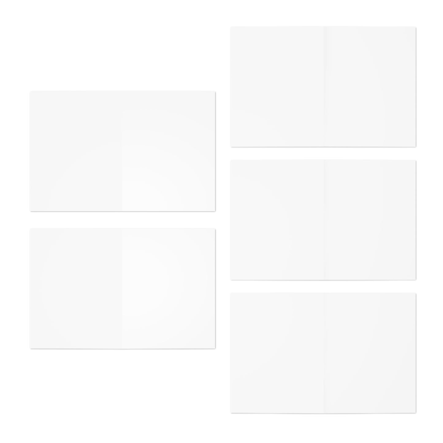 Love Is Love heart cards Greeting Cards | 5-pack assorted love cards | Throuple Cards Blank Insides