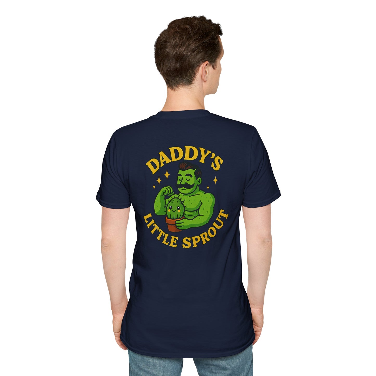 Daddy's Little Sprout T-Shirt | Plant Dad Graphic Tee | 2 Sided Men's T-Shirt Plant Lover