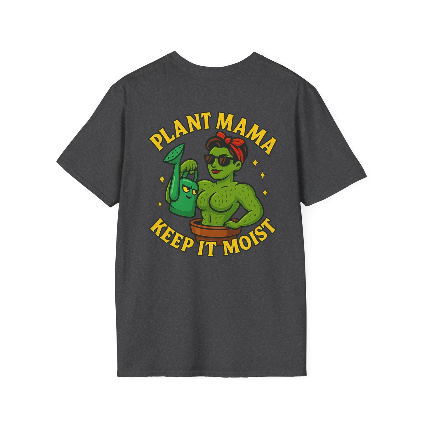 Plant Mama Keep It Moist T-Shirt | Plant Lover Graphic Tee | Women's T-Shirt Plant Lover Funny 2 Sided