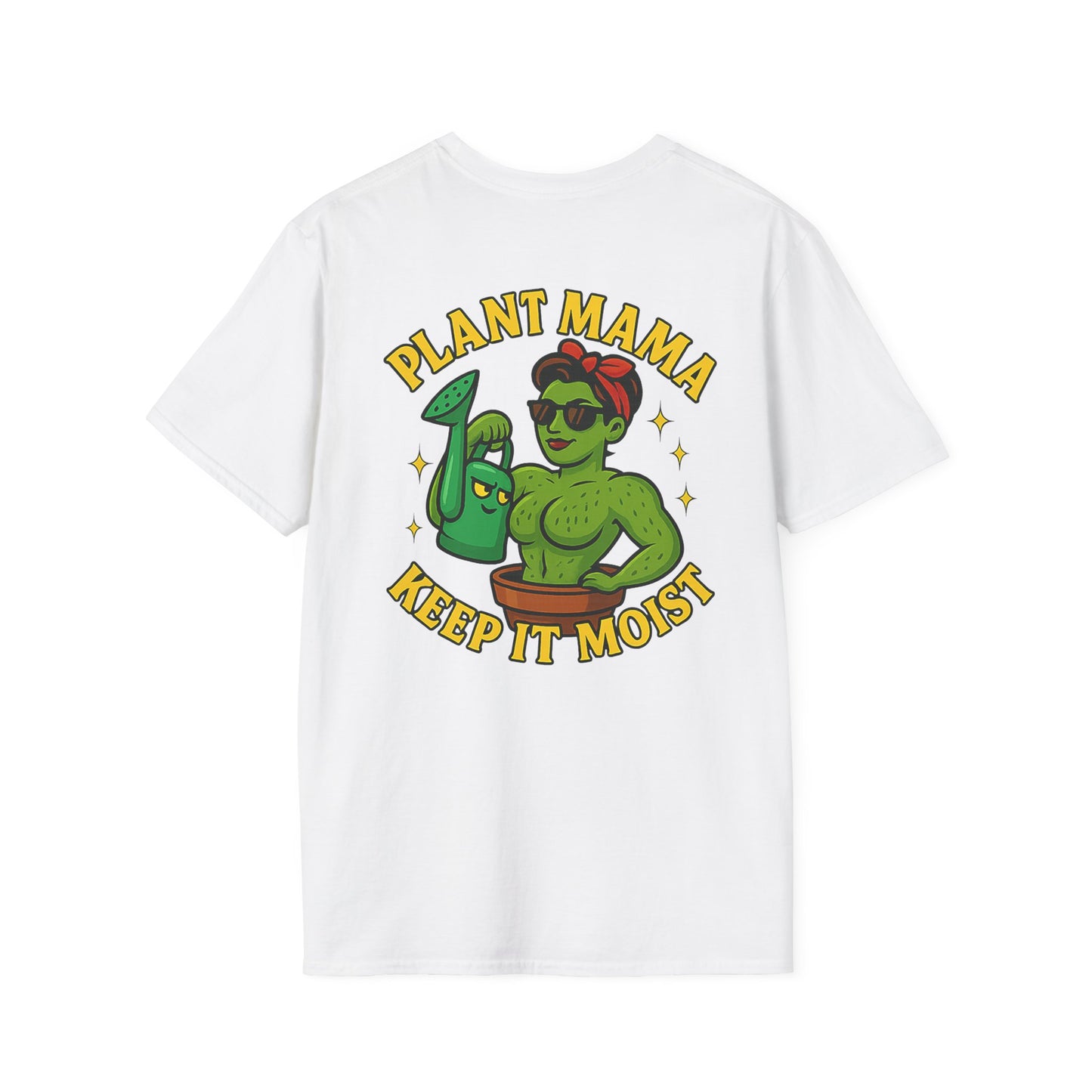 Plant Mama Keep It Moist T-Shirt | Plant Lover Graphic Tee | Women's T-Shirt Plant Lover Funny 2 Sided