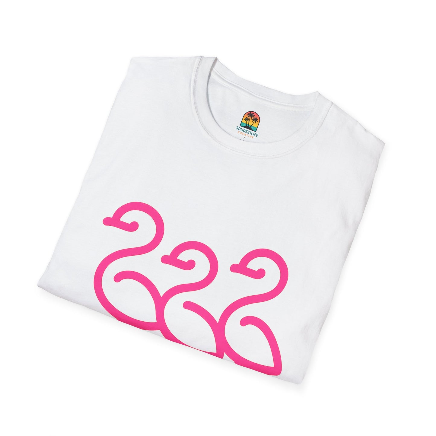 Trendy Trio Flamingo Tee | Fun Summer Shirt, Beachwear, Gift for Bird Lovers, Tropical Vibes, Casual Everyday Style