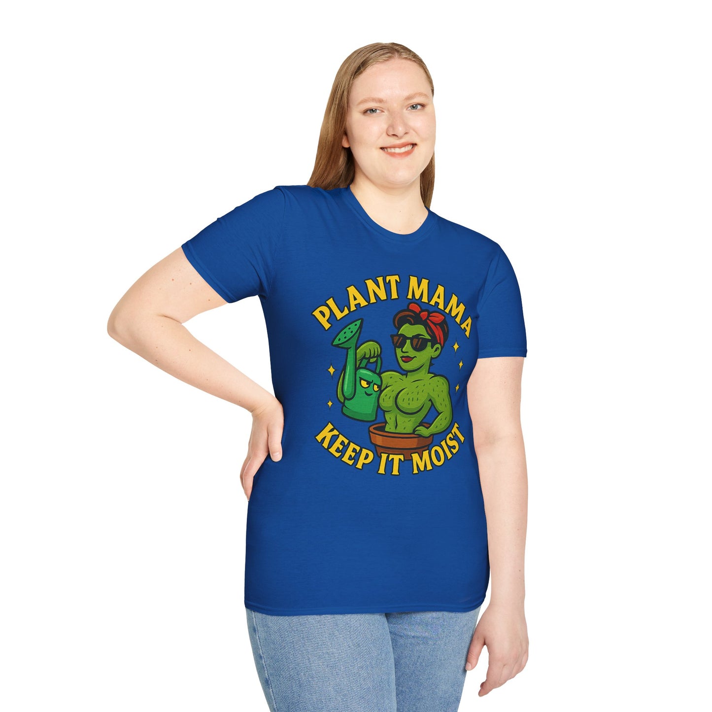 Plant Mama Keep It Moist T-Shirt | Plant Lover Graphic Tee | Women's Plant Lover T-Shirt