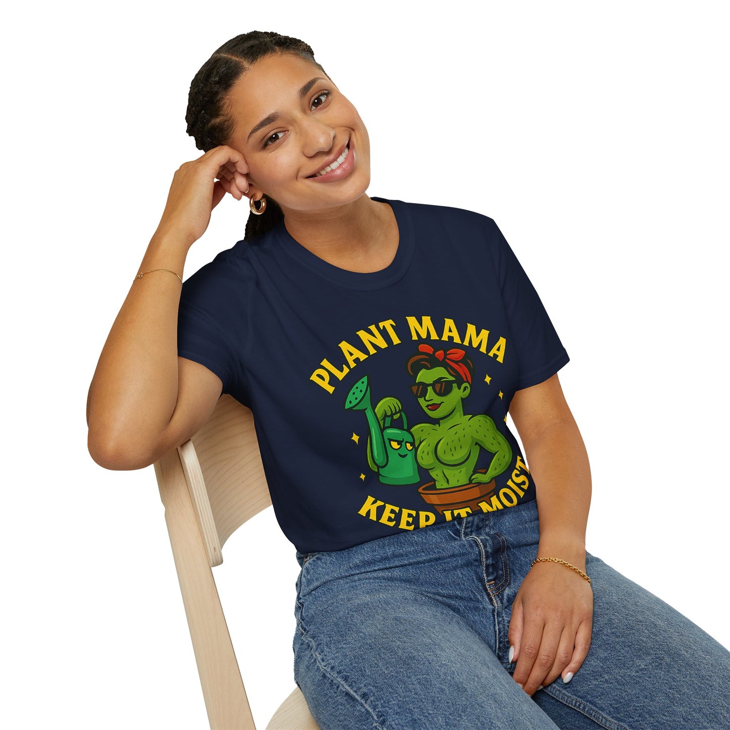 Plant Mama Keep It Moist T-Shirt | Plant Lover Graphic Tee | Women's Plant Lover T-Shirt