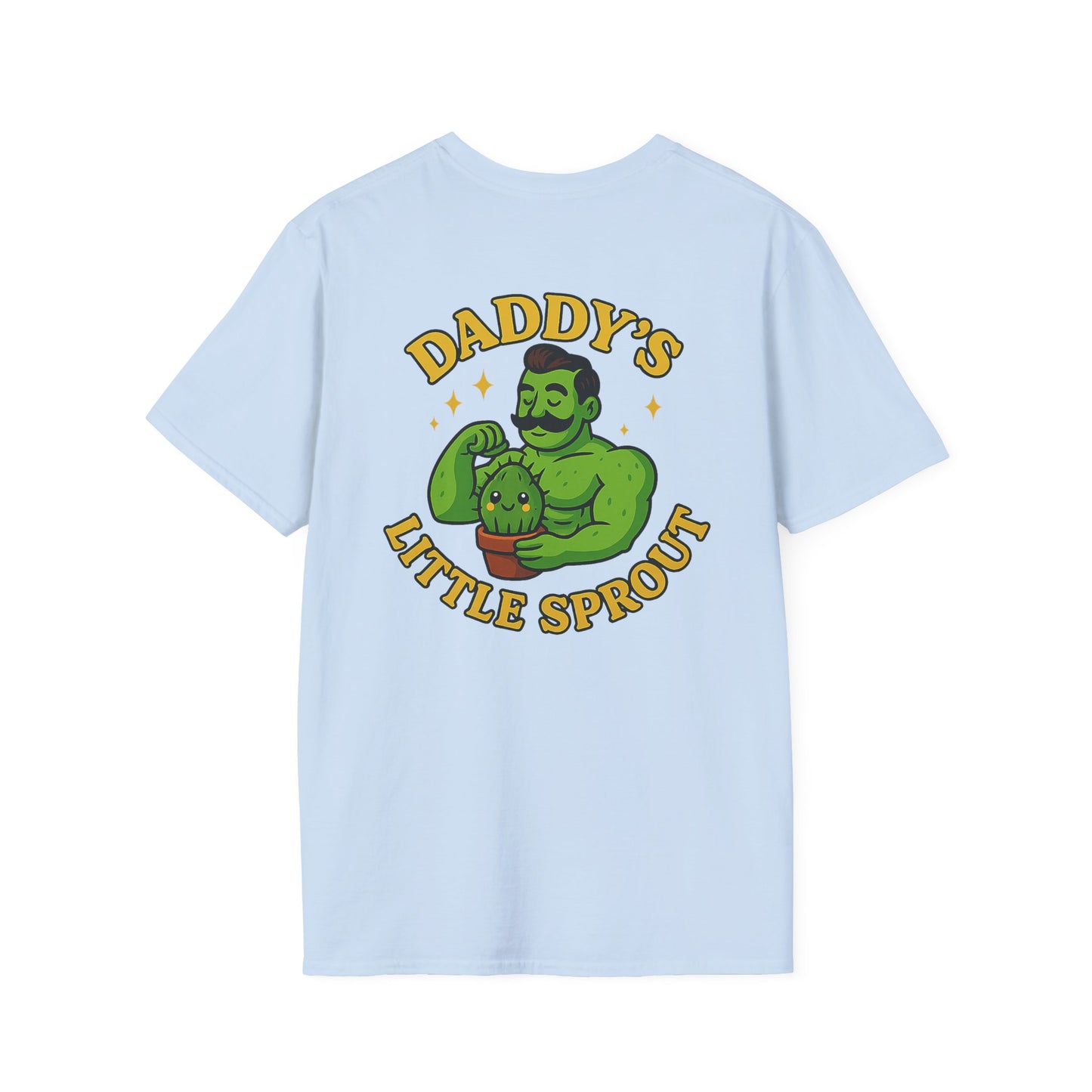 Daddy's Little Sprout T-Shirt | Plant Dad Graphic Tee | 2 Sided Men's T-Shirt Plant Lover