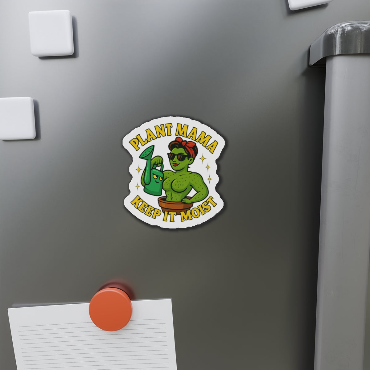 Plant Mama Keep It Moist Die-Cut Magnet | Plant Lover Magnet | Funny Magnet for Plant Lovers