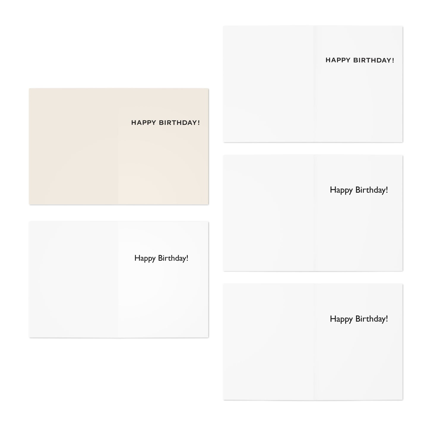 Multi-Design Greeting Cards (5-Pack) | Throuple Birthday Card Pack | LGBTQ Pride Celebration