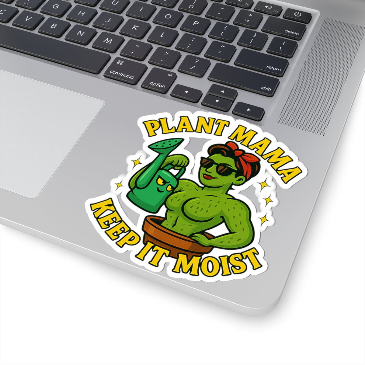 Plant Mama Keep It Moist Sticker | Kiss-Cut Vinyl Plant Lover Decal | Funny Sticker for Plant Lovers