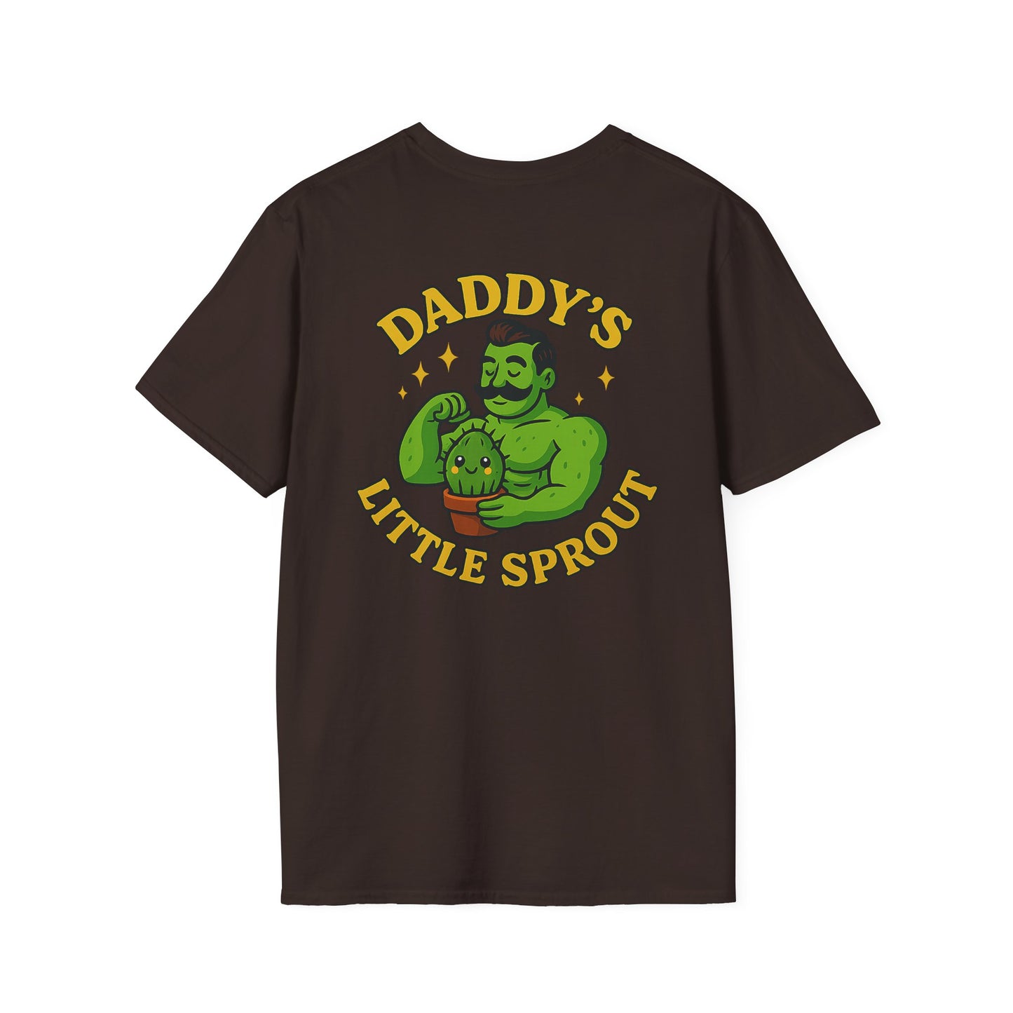 Daddy's Little Sprout T-Shirt | Plant Dad Graphic Tee | 2 Sided Men's T-Shirt Plant Lover