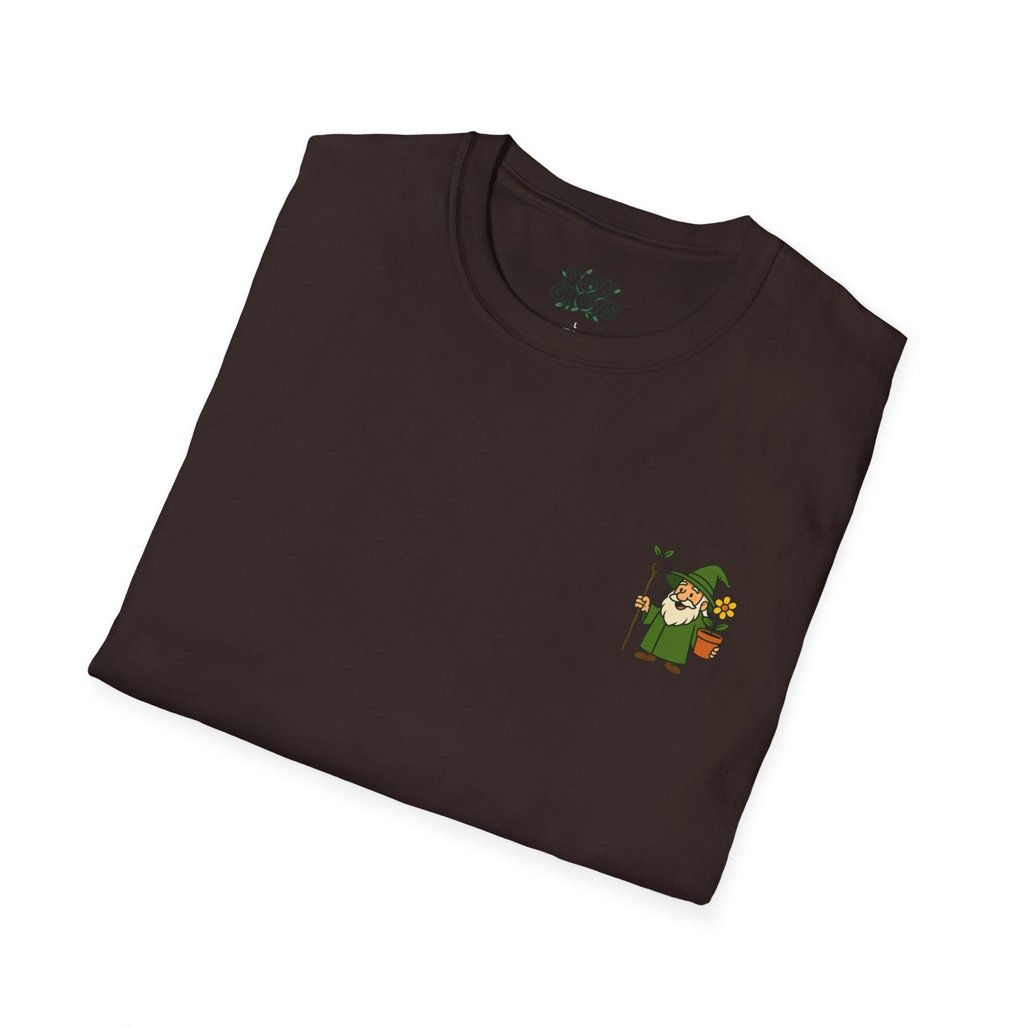 Gnome with Mushroom and Lantern T-Shirt | Cute Garden Gnome Tee | Men's T-Shirt Plant Lover Garden Wizard