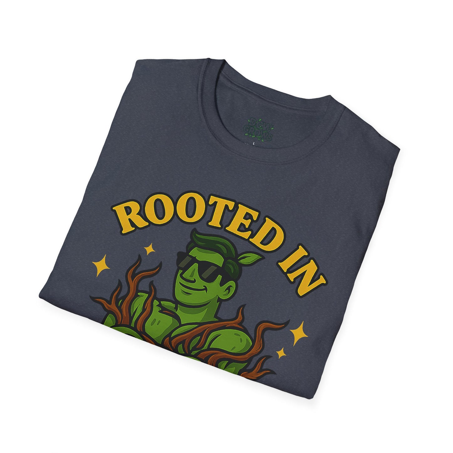 Softstyle Graphic T-Shirt | Rooted In Daddy Issues T-Shirt | Men's T-Shirt Plant Lover