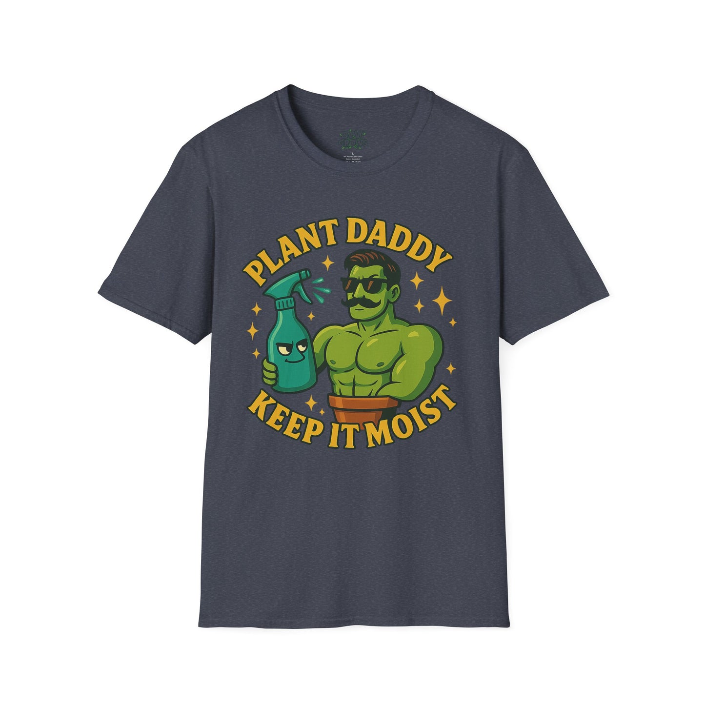 Plant Daddy Keep It Moist T-Shirt | Plant Lover Graphic Tee | Men's T-Shirt Plant Lover