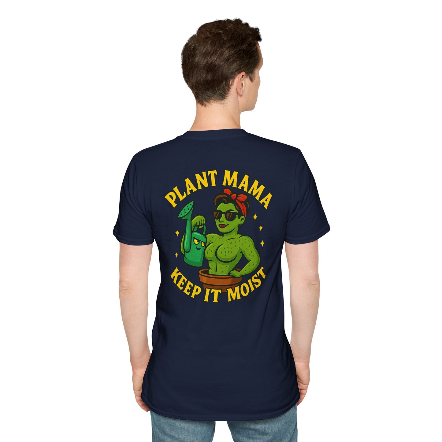 Plant Mama Keep It Moist T-Shirt | Plant Lover Graphic Tee | Women's T-Shirt Plant Lover Funny 2 Sided