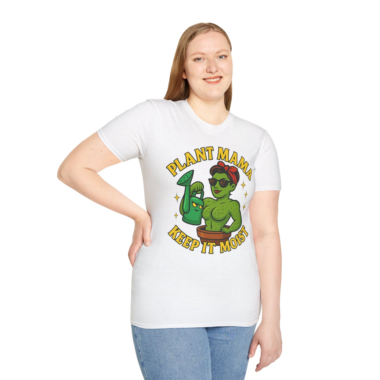 Plant Mama Keep It Moist T-Shirt | Plant Lover Graphic Tee | Women's Plant Lover T-Shirt