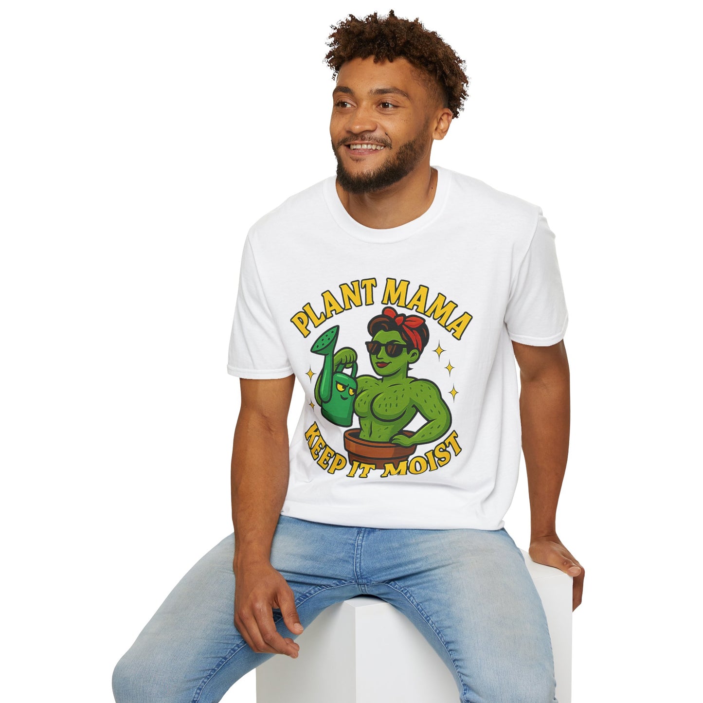 Plant Mama Keep It Moist T-Shirt | Plant Lover Graphic Tee | Women's Plant Lover T-Shirt