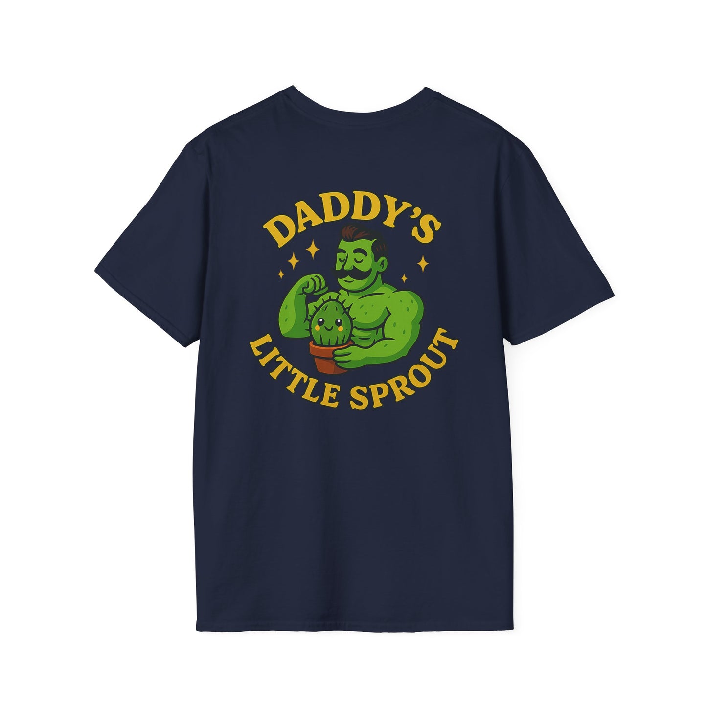 Daddy's Little Sprout T-Shirt | Plant Dad Graphic Tee | 2 Sided Men's T-Shirt Plant Lover