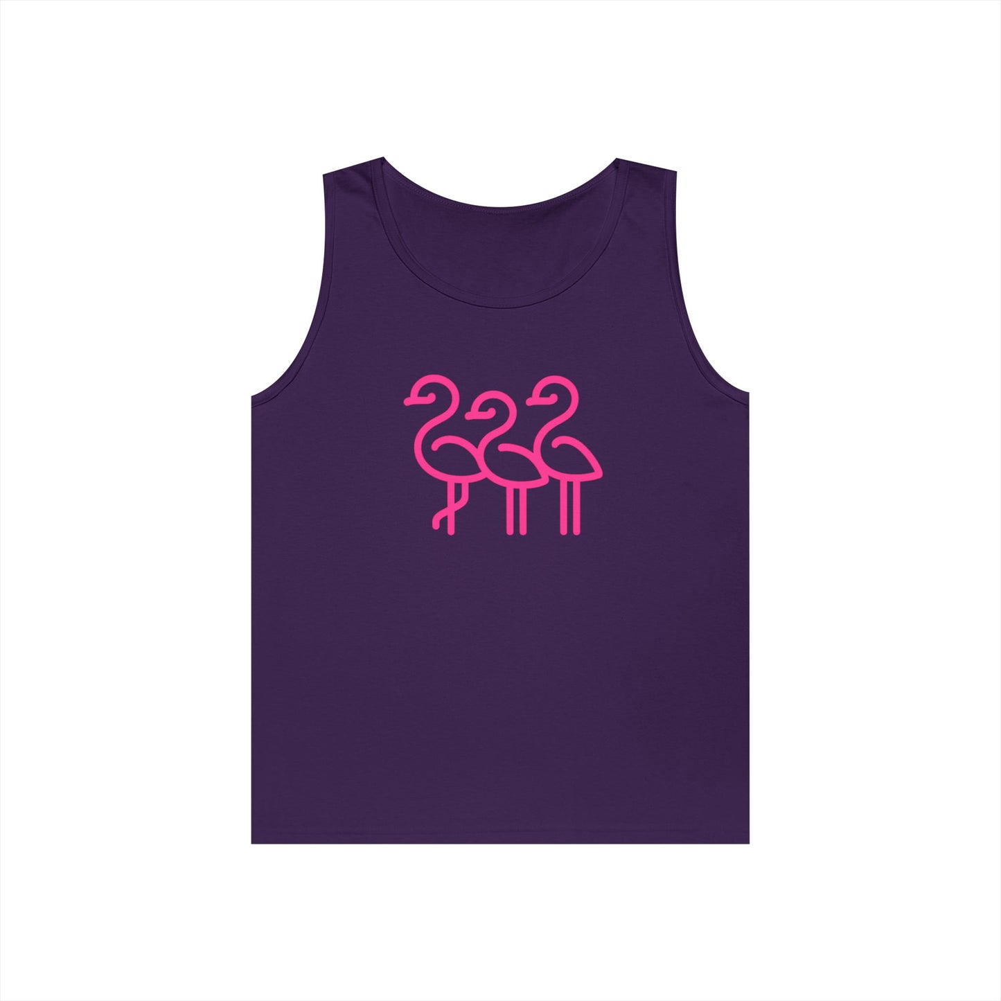 Pink Flamingo Trio Tank | Unisex Tank Top Summer | Throuple Life