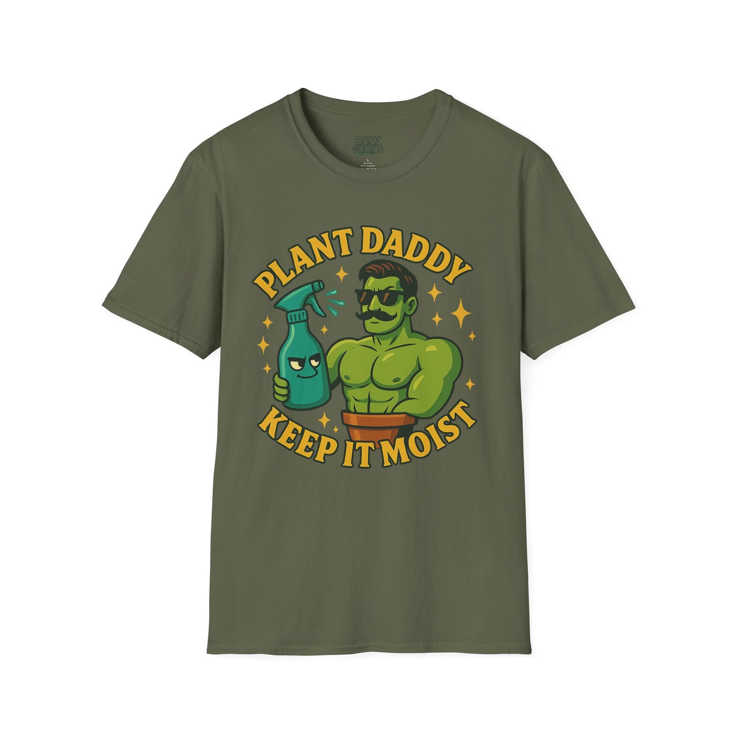 Plant Daddy Keep It Moist T-Shirt | Plant Lover Graphic Tee | Men's T-Shirt Plant Lover