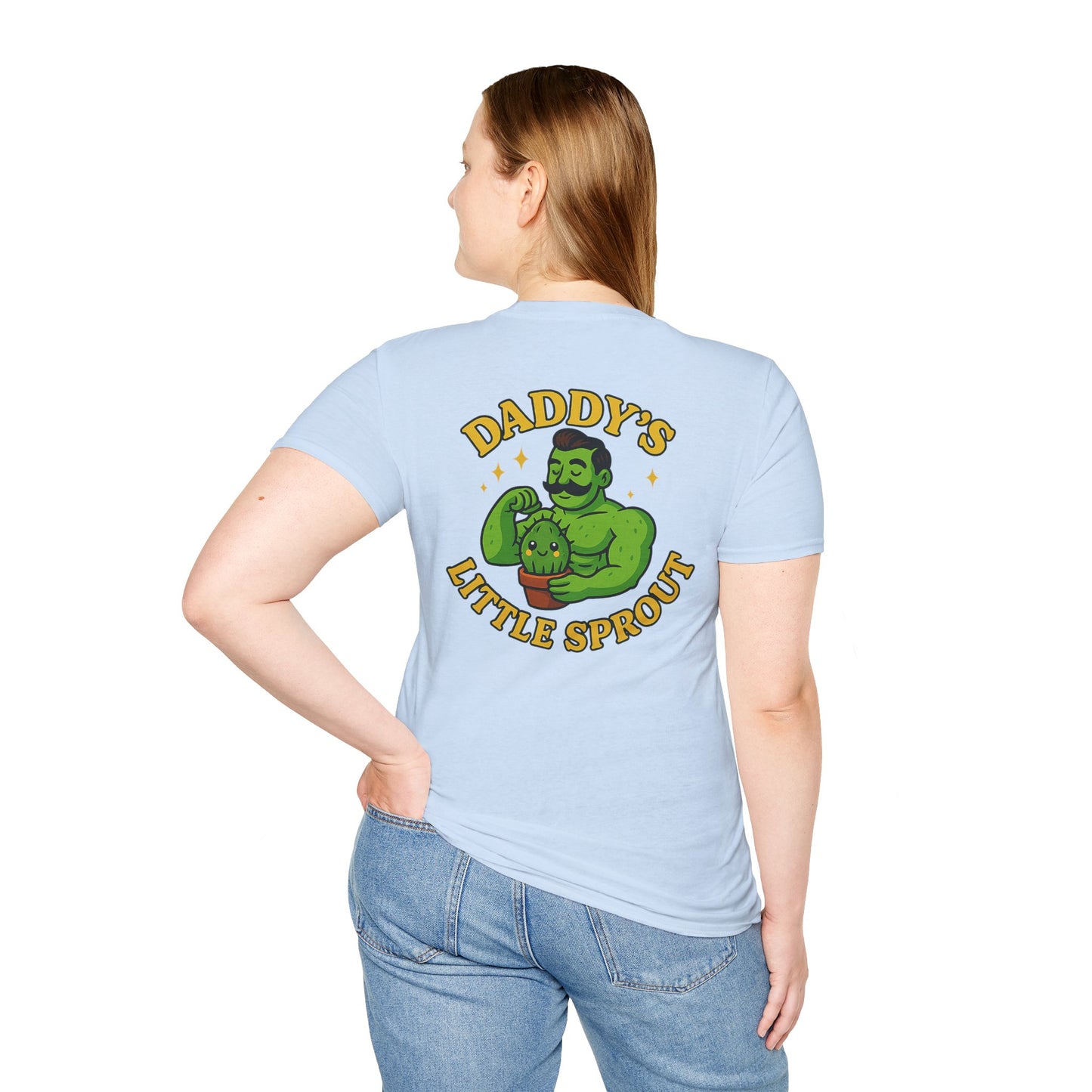 Daddy's Little Sprout T-Shirt | Plant Dad Graphic Tee | 2 Sided Men's T-Shirt Plant Lover