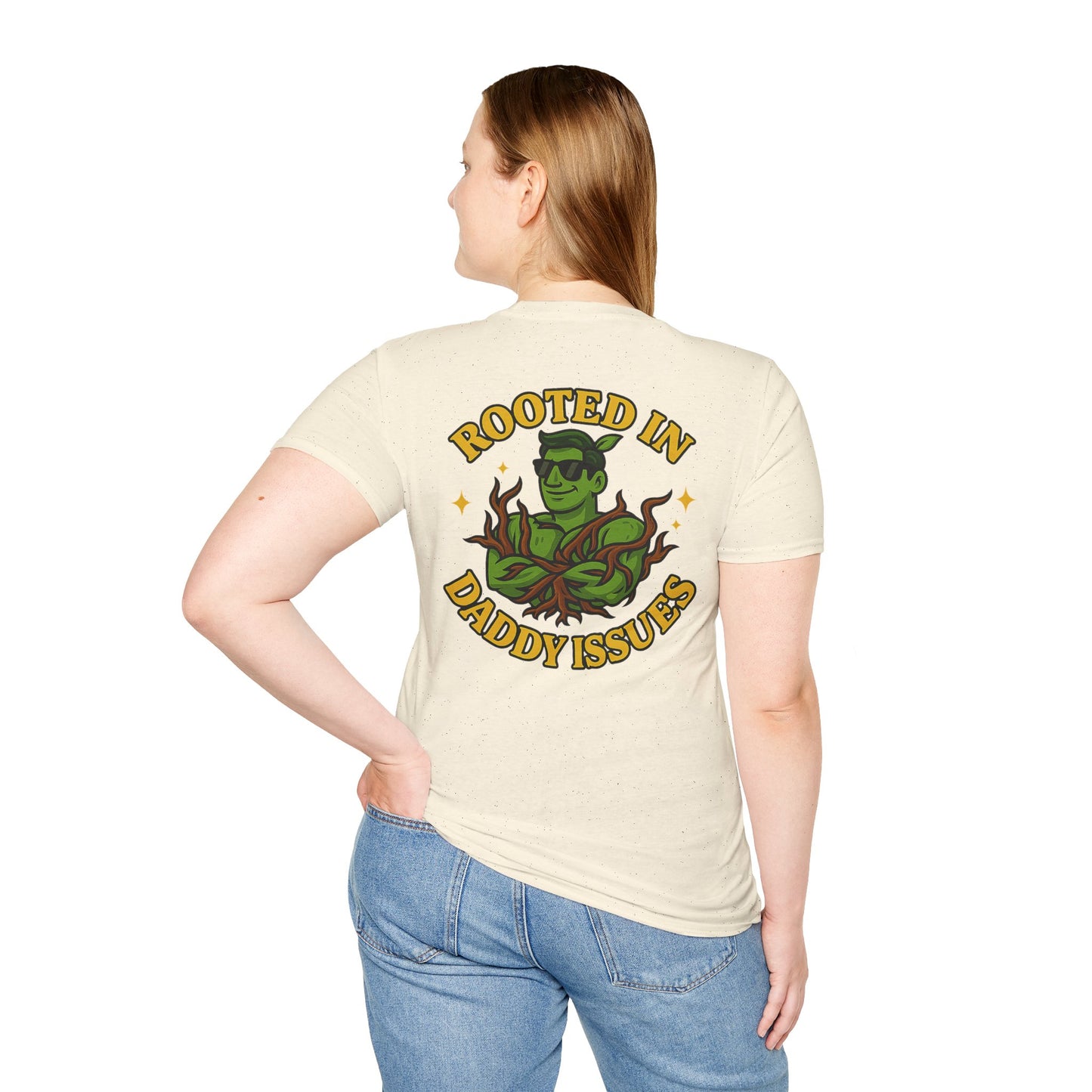 Rooted in Daddy Issues T-Shirt | Plant Monster Graphic Tee | Men's T-Shirt Plant Lover Funny 2 Sided