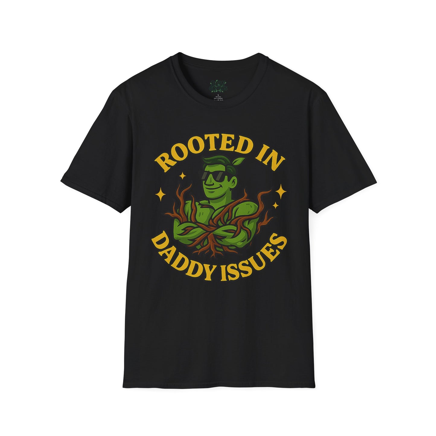 Softstyle Graphic T-Shirt | Rooted In Daddy Issues T-Shirt | Men's T-Shirt Plant Lover