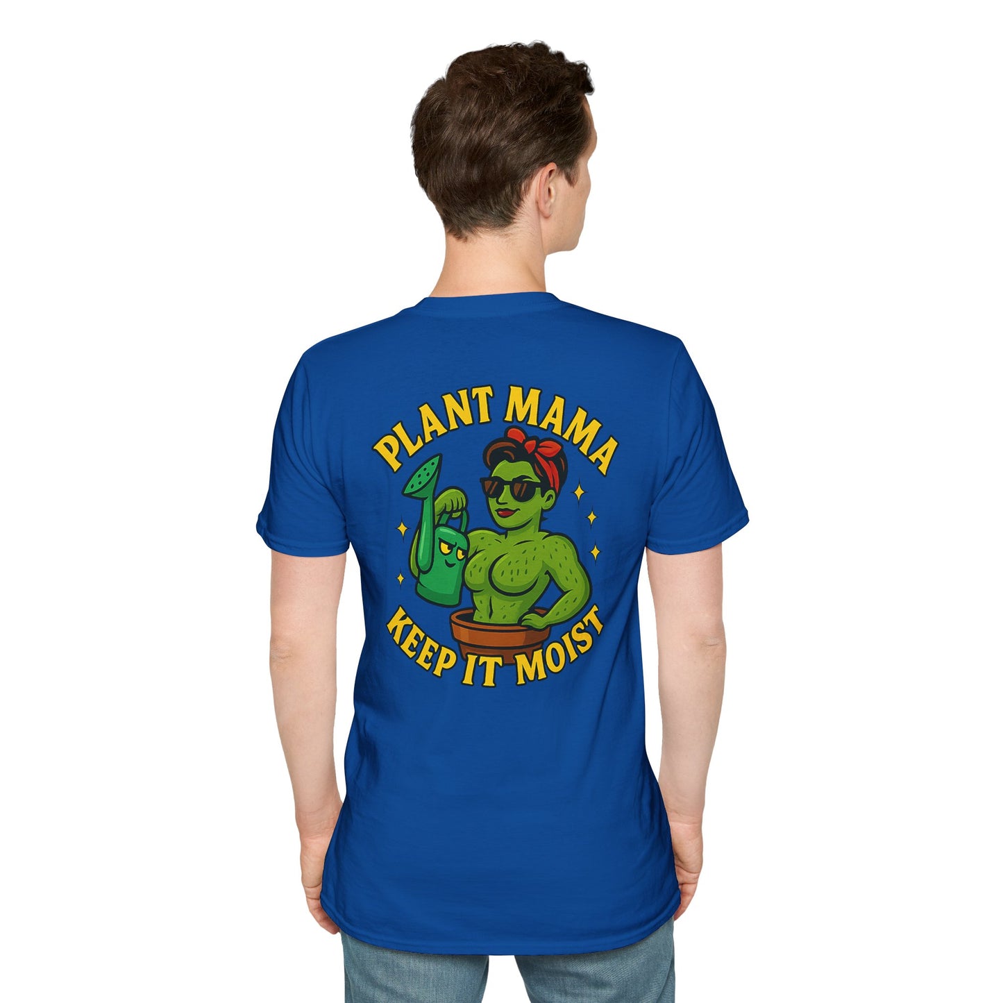 Plant Mama Keep It Moist T-Shirt | Plant Lover Graphic Tee | Women's T-Shirt Plant Lover Funny 2 Sided