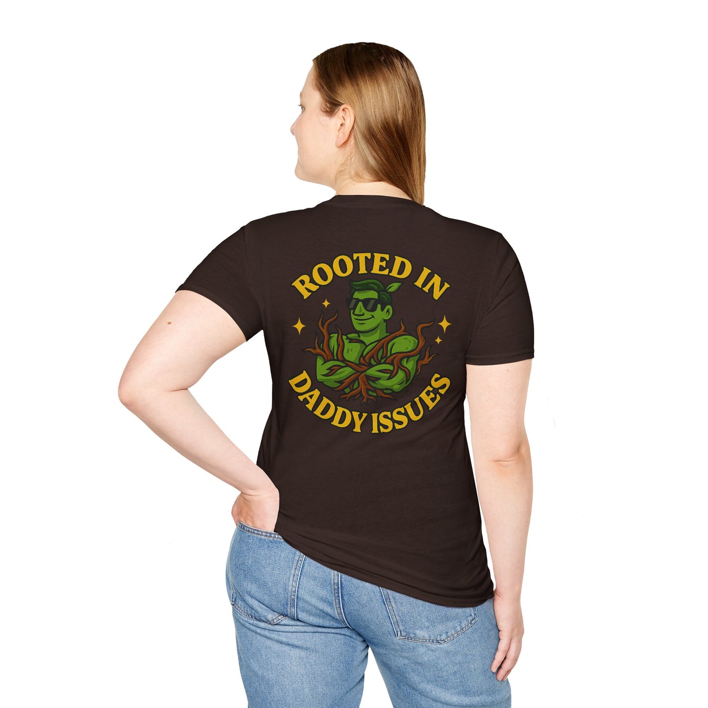 Rooted in Daddy Issues T-Shirt | Plant Monster Graphic Tee | Men's T-Shirt Plant Lover Funny 2 Sided