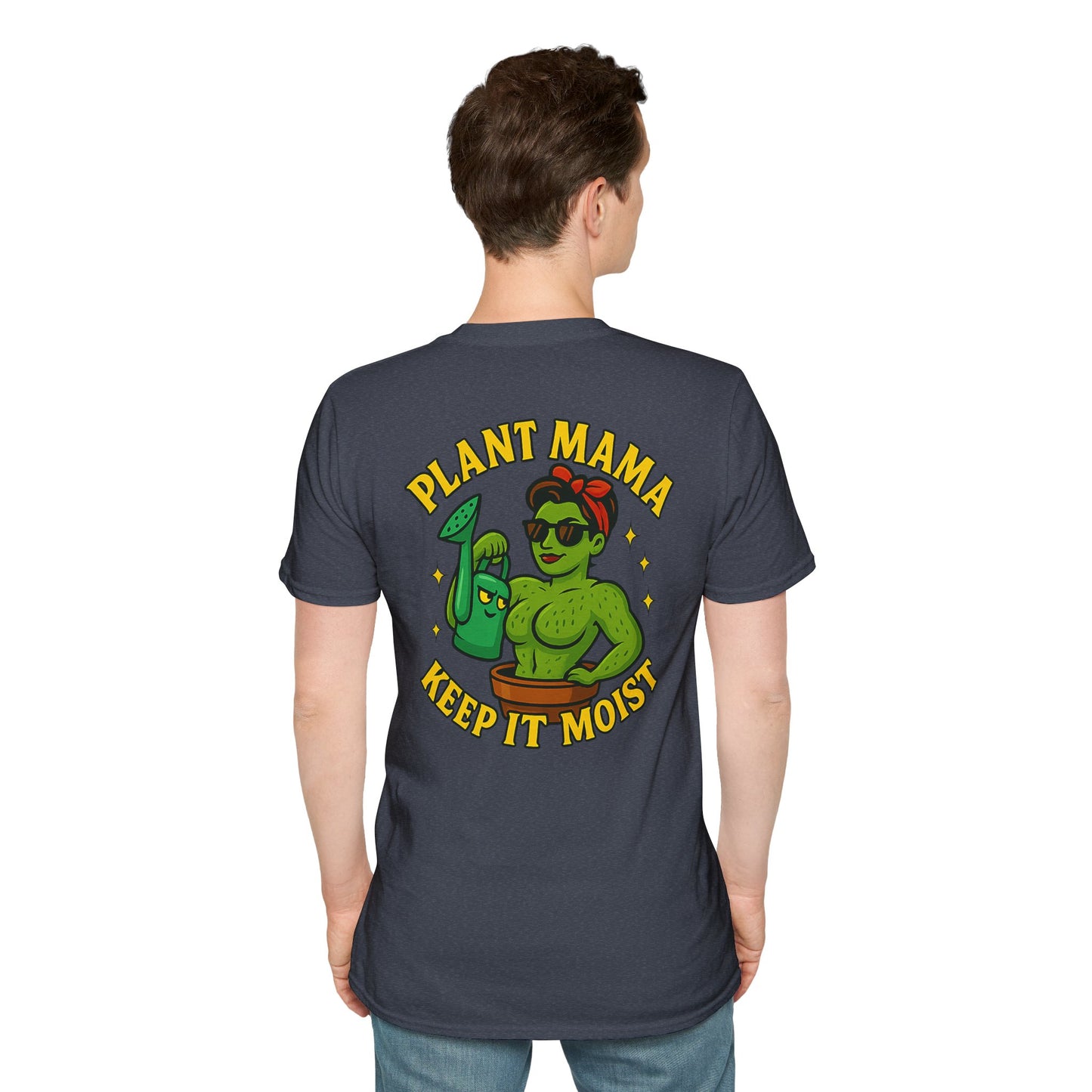 Plant Mama Keep It Moist T-Shirt | Plant Lover Graphic Tee | Women's T-Shirt Plant Lover Funny 2 Sided