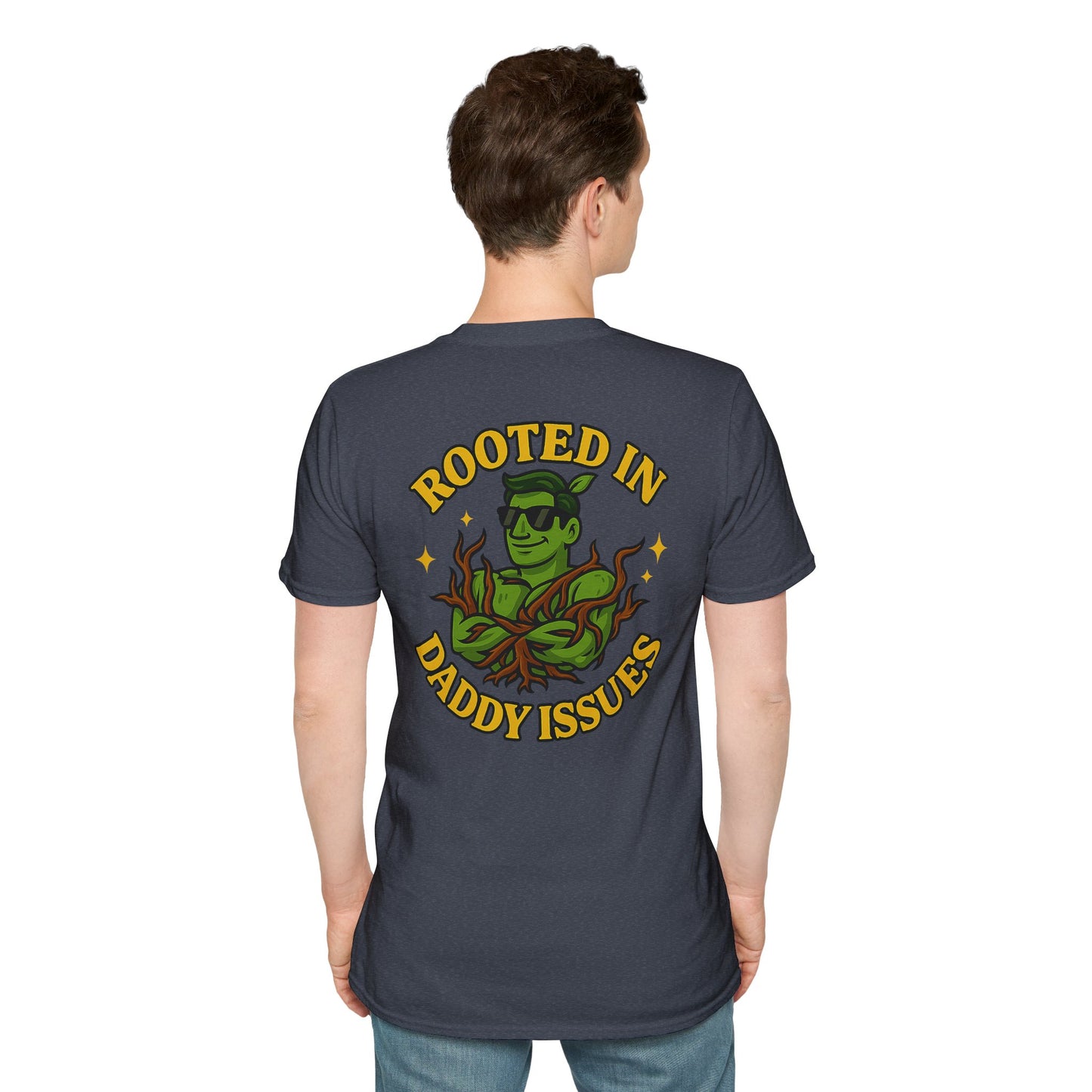 Rooted in Daddy Issues T-Shirt | Plant Monster Graphic Tee | Men's T-Shirt Plant Lover Funny 2 Sided