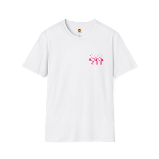 Three Pink Flamingos T-Shirt | Summer Print Shirt | Red Cup Throuple Life