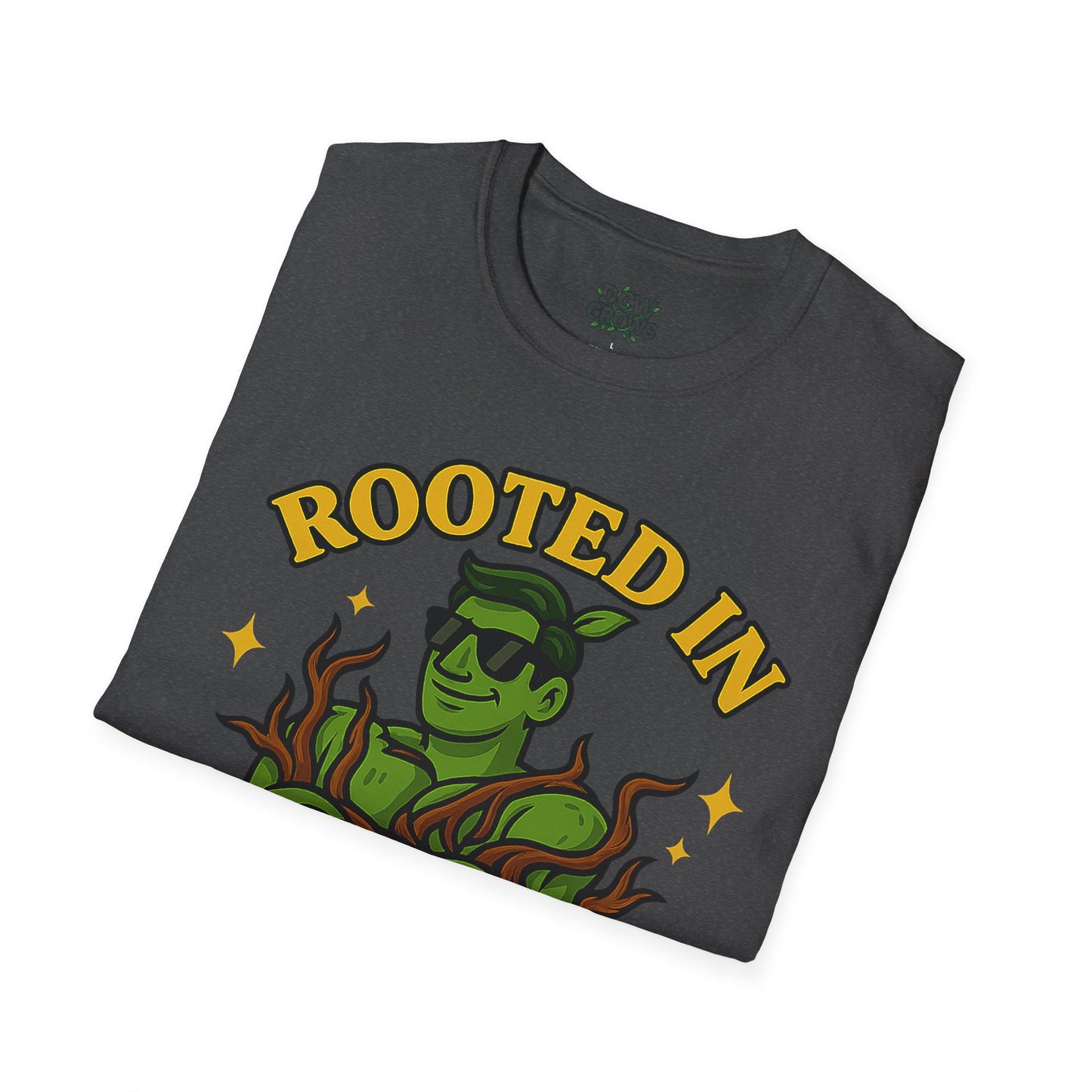 Softstyle Graphic T-Shirt | Rooted In Daddy Issues T-Shirt | Men's T-Shirt Plant Lover