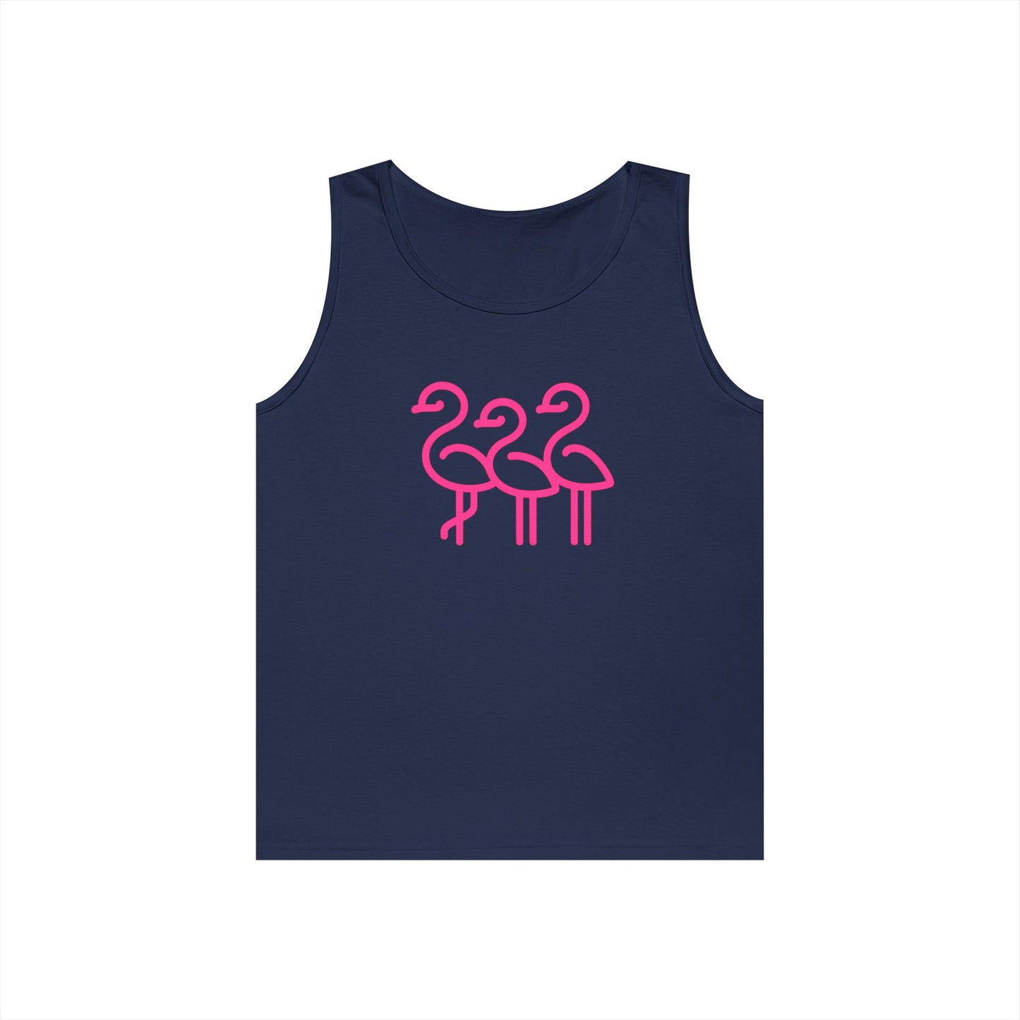 Pink Flamingo Trio Tank | Unisex Tank Top Summer | Throuple Life