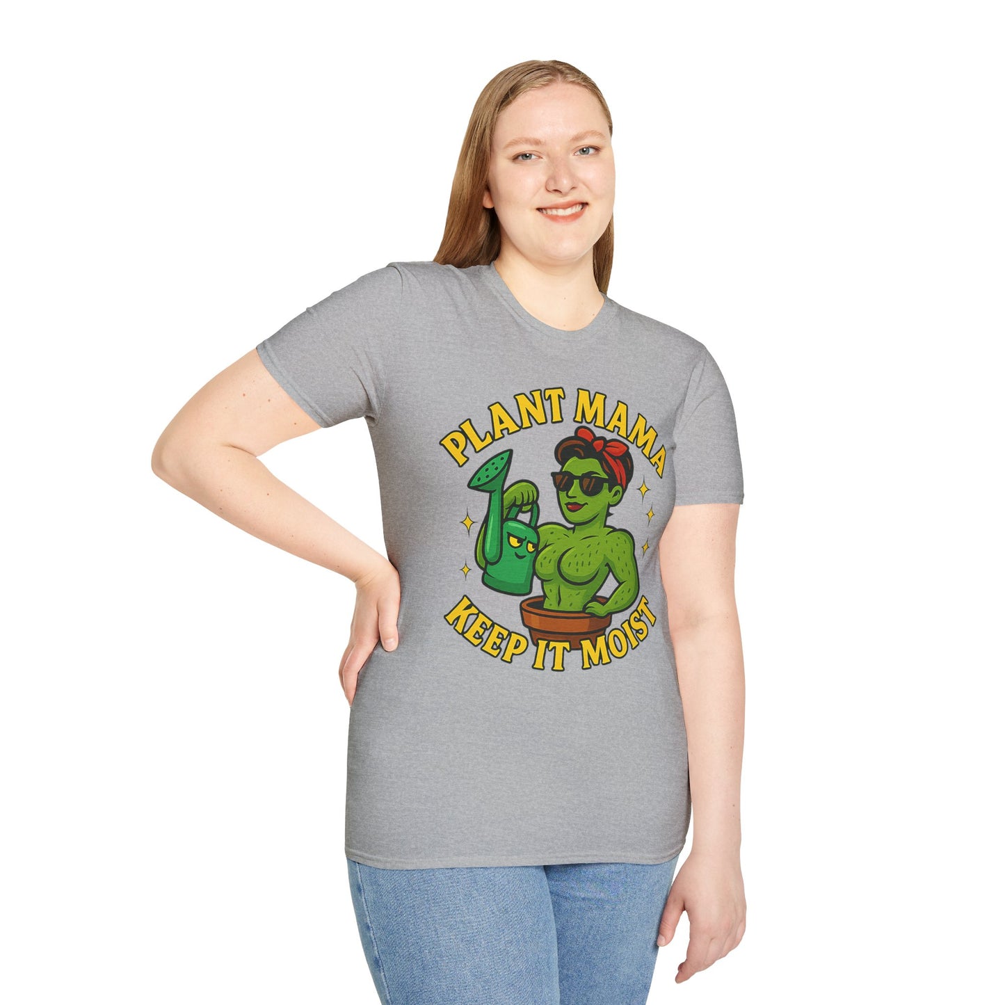 Plant Mama Keep It Moist T-Shirt | Plant Lover Graphic Tee | Women's Plant Lover T-Shirt