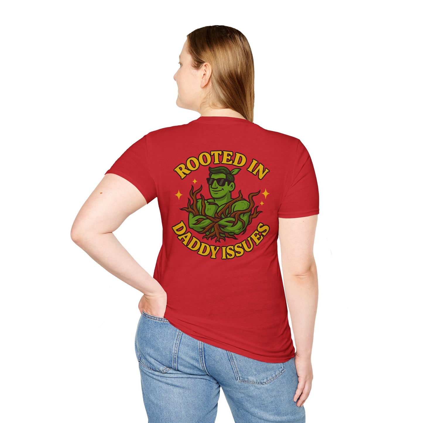 Rooted in Daddy Issues T-Shirt | Plant Monster Graphic Tee | Men's T-Shirt Plant Lover Funny 2 Sided