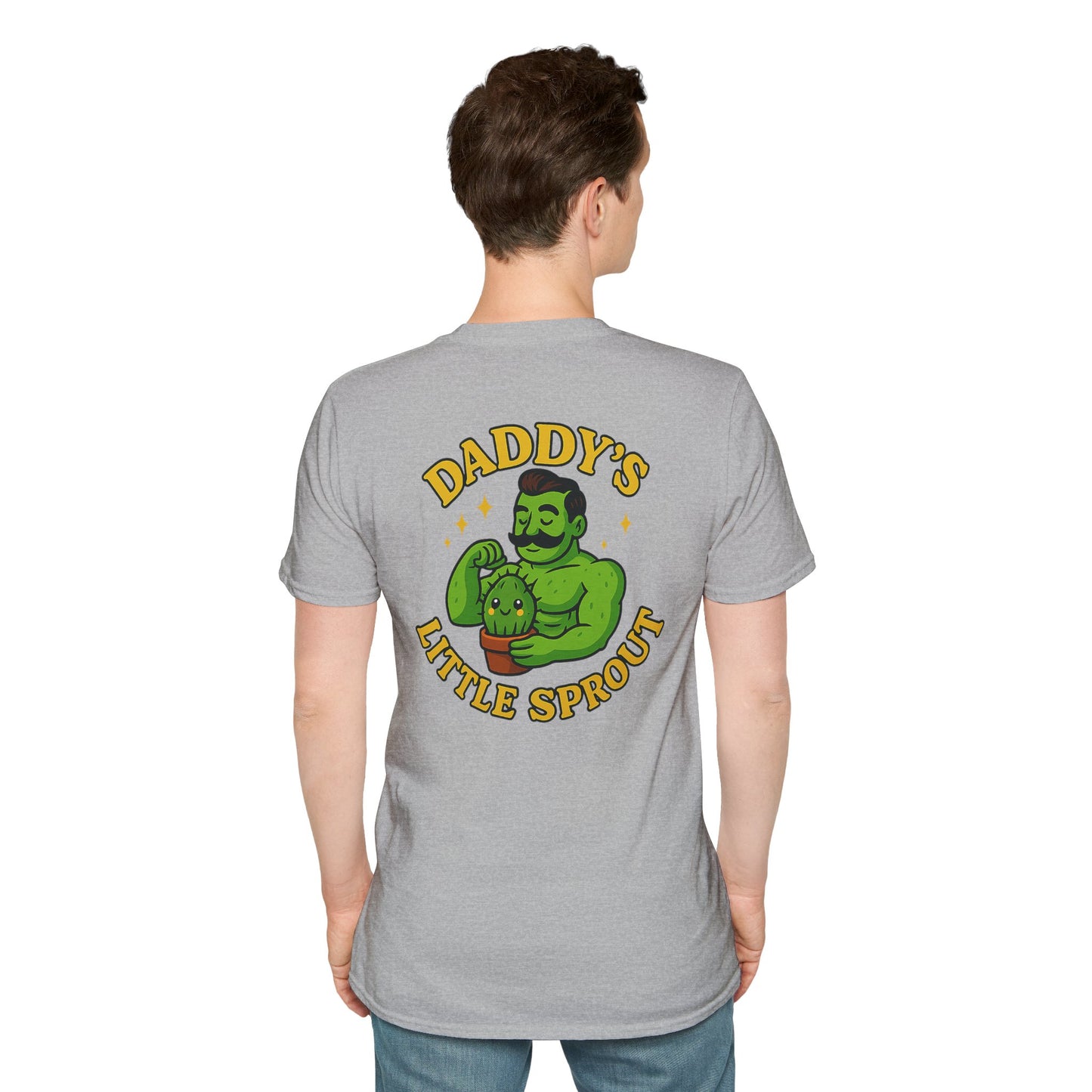 Daddy's Little Sprout T-Shirt | Plant Dad Graphic Tee | 2 Sided Men's T-Shirt Plant Lover