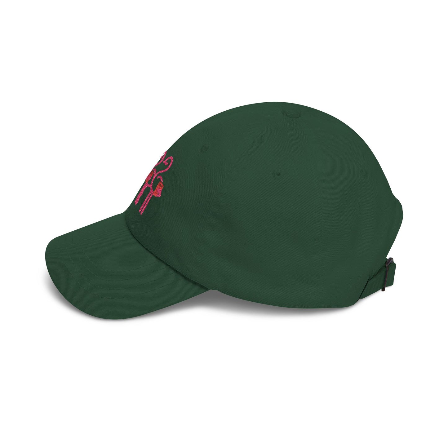 Three Pink Flamingos Dad Cap | Embroidered Baseball Hat | Red Cup Throuple Life
