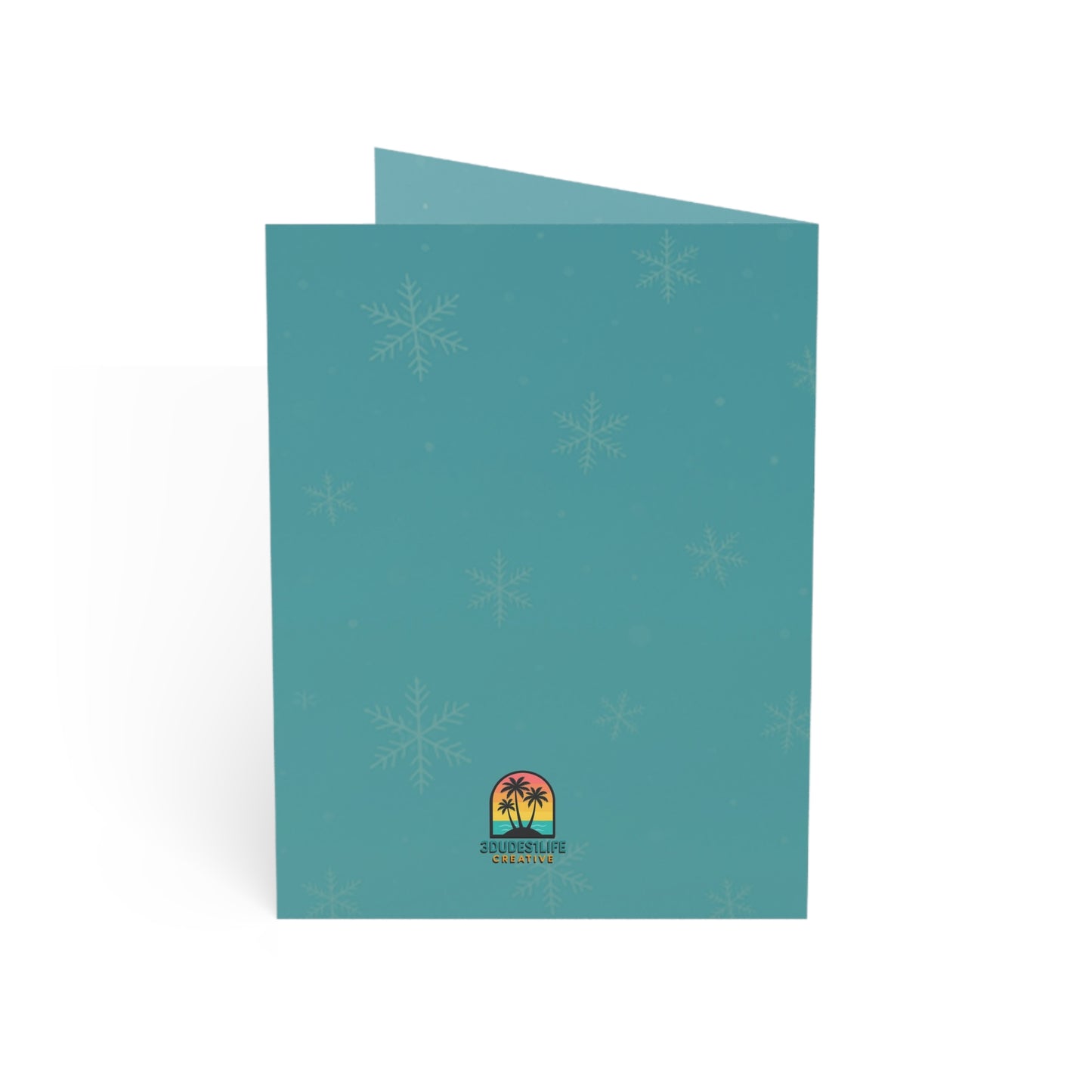 Season's Greetings Holiday Lights Greeting Card | Blank Inside Holiday Card | Throuple Christmas Card