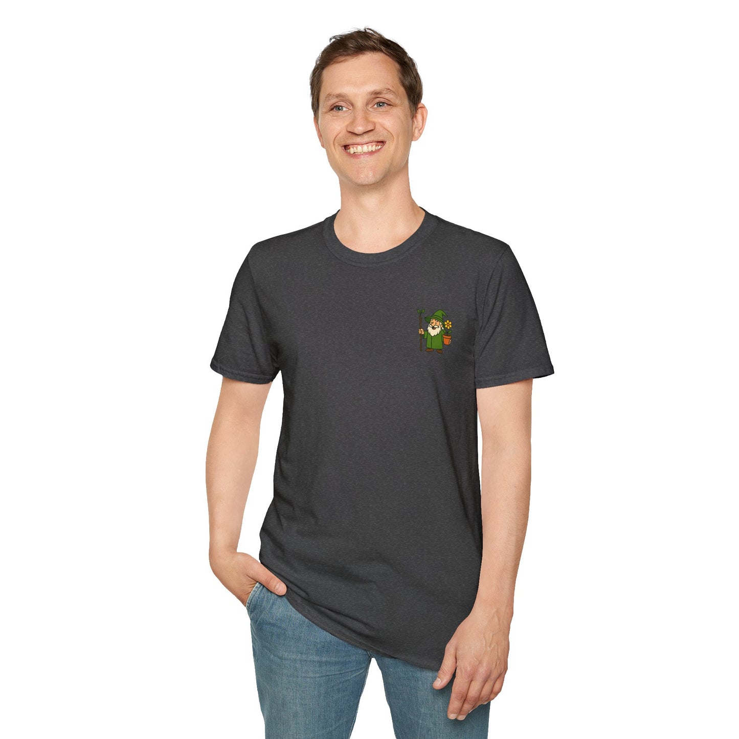 Grow Big or Go Home T-Shirt | Muscular Hulk Plant Fitness Graphic | 2 Sided Men's T-Shirt Plant Lover