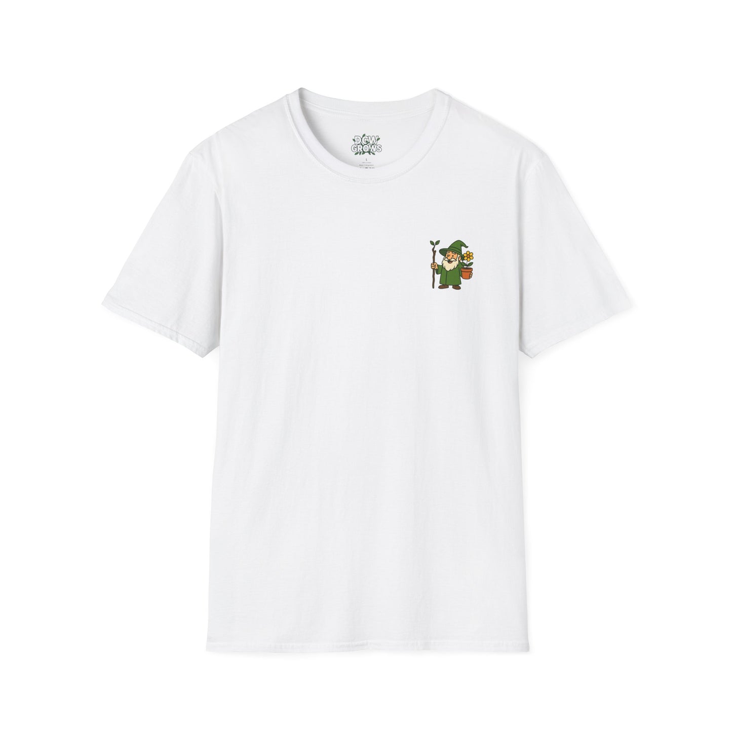 Gnome with Mushroom and Lantern T-Shirt | Cute Garden Gnome Tee | Men's T-Shirt Plant Lover Garden Wizard