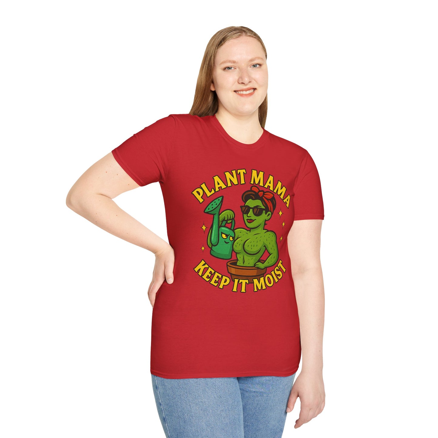 Plant Mama Keep It Moist T-Shirt | Plant Lover Graphic Tee | Women's Plant Lover T-Shirt