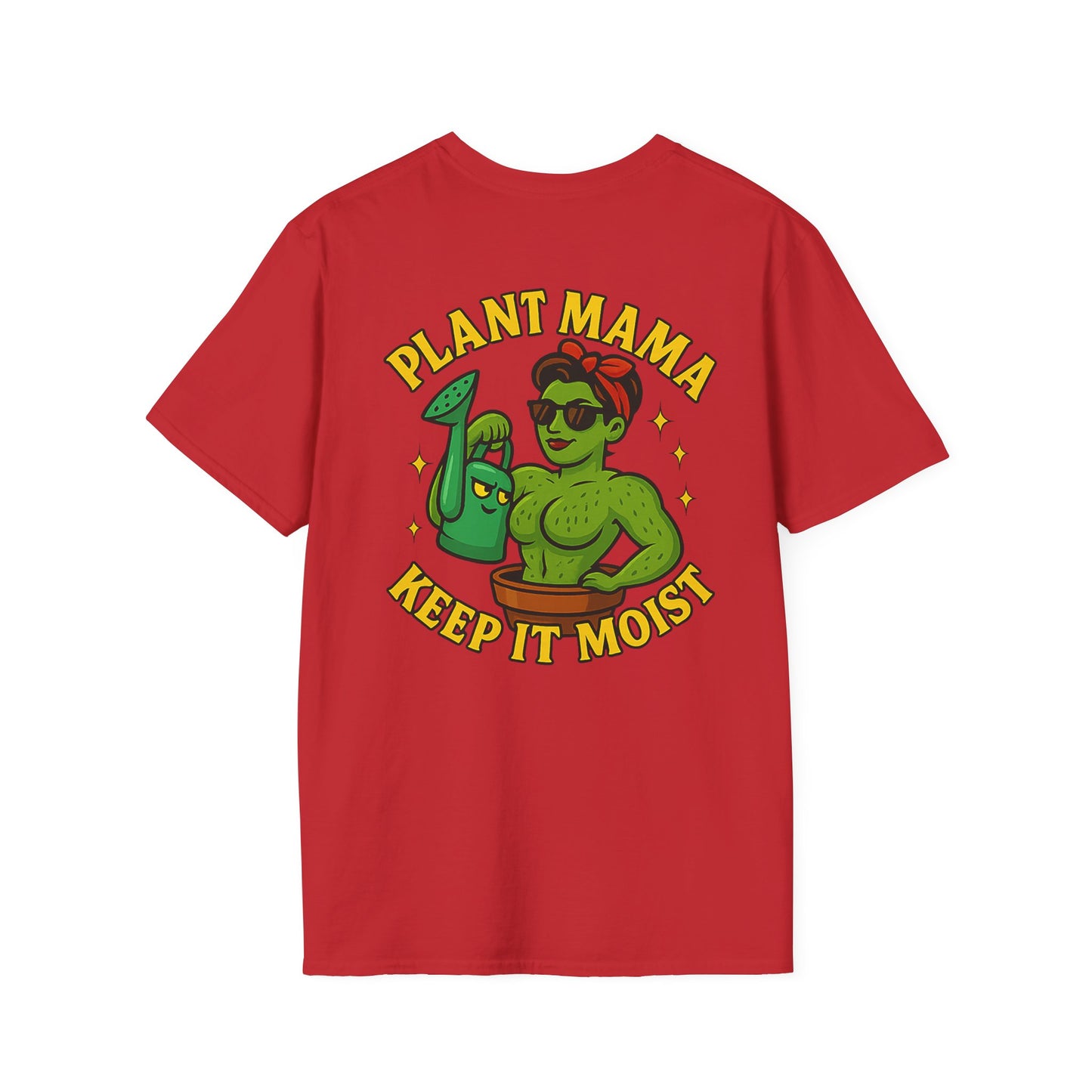 Plant Mama Keep It Moist T-Shirt | Plant Lover Graphic Tee | Women's T-Shirt Plant Lover Funny 2 Sided