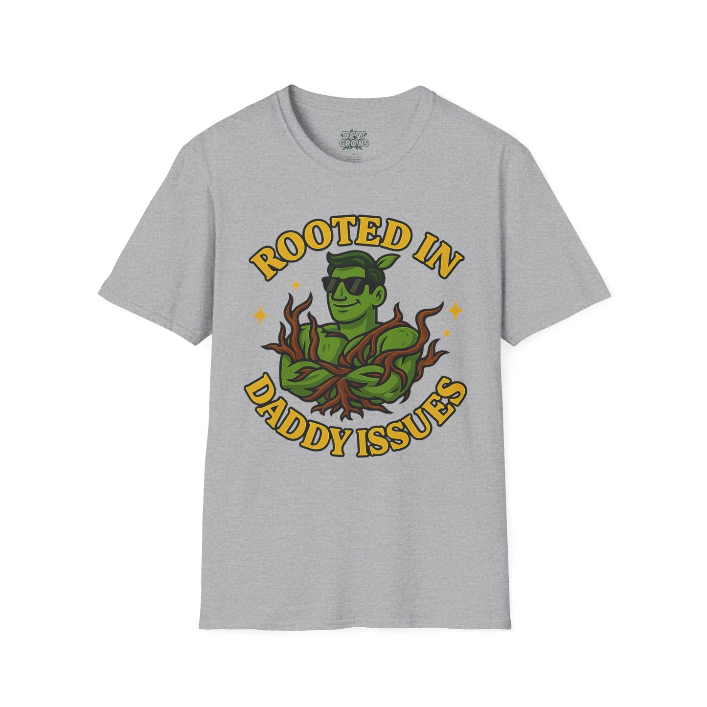 Softstyle Graphic T-Shirt | Rooted In Daddy Issues T-Shirt | Men's T-Shirt Plant Lover