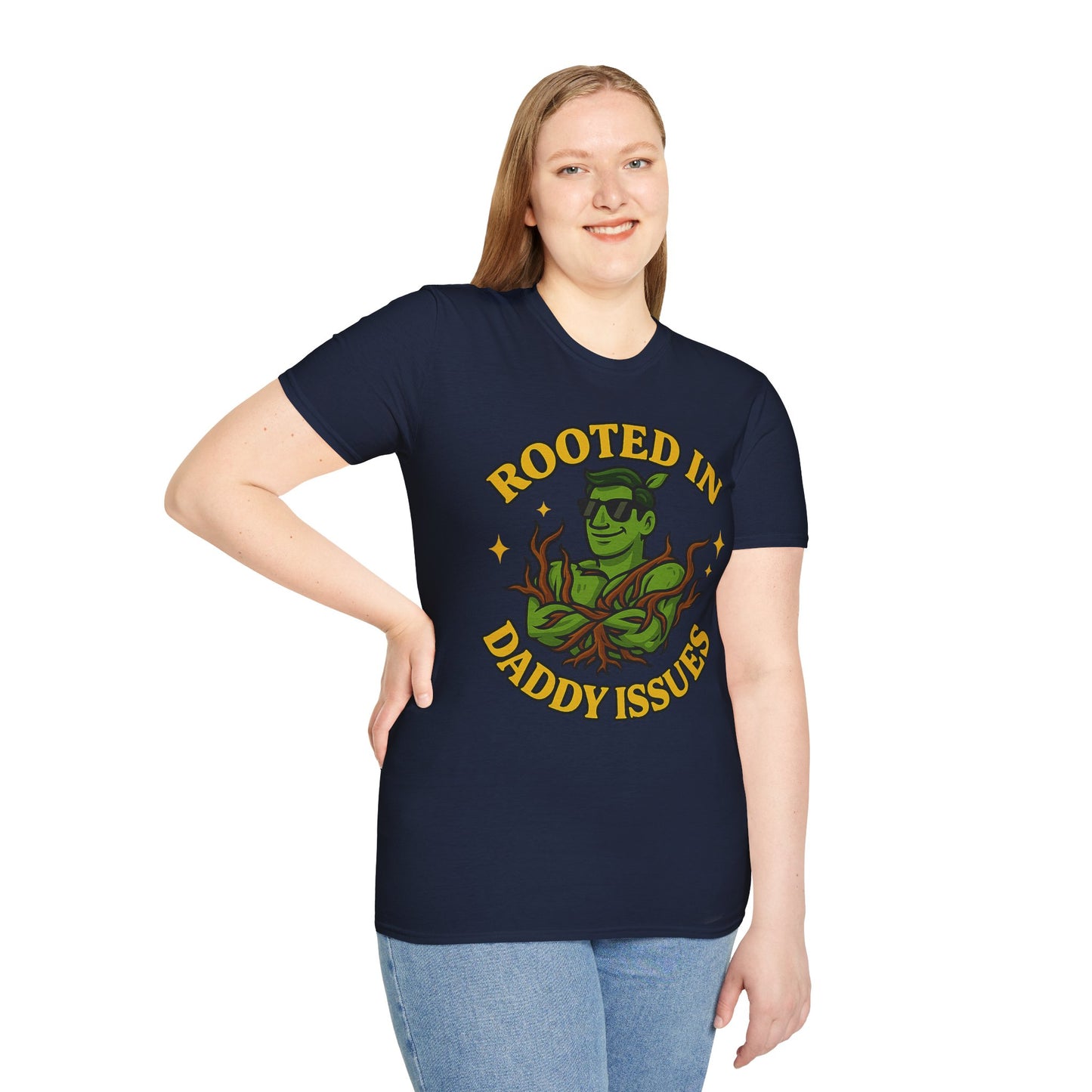 Softstyle Graphic T-Shirt | Rooted In Daddy Issues T-Shirt | Men's T-Shirt Plant Lover