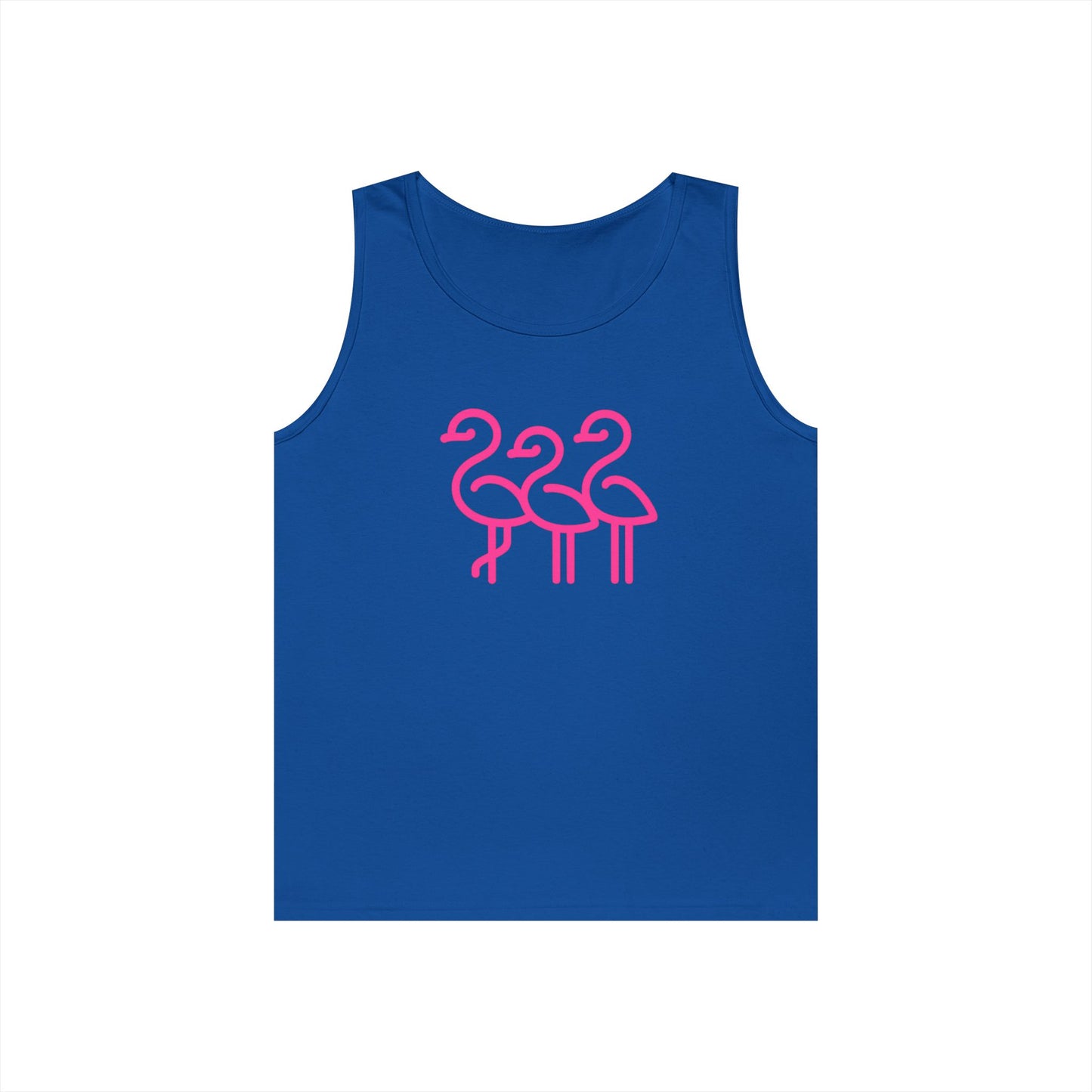 Pink Flamingo Trio Tank | Unisex Tank Top Summer | Throuple Life
