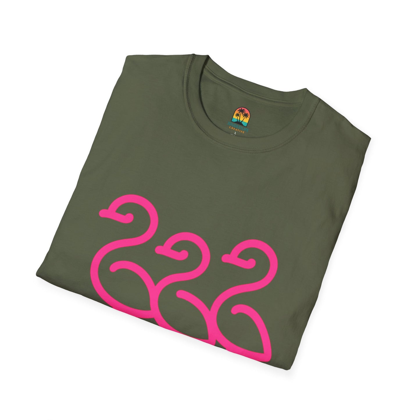 Trendy Trio Flamingo Tee | Fun Summer Shirt, Beachwear, Gift for Bird Lovers, Tropical Vibes, Casual Everyday Style